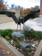 Japanese Cranes Sculpture &middot; GWU Hospital, DC &middot; November 9, 2008 &middot; Ryan’s Dad