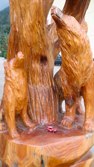 Wood Carving &middot; Harrison Hot Springs, BC &middot; October 2010 &middot; Cousins Diana & Rose