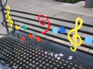 Music bench near El Angel &middot; Mexico City, Mexico &middot; March 4, 2010 &middot; Angie Castille