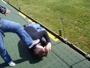 Todd sacrificing for the shot &middot; Stonehenge, UK &middot; May 21, 2009 &middot; Janet Hickman Ford