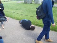 Todd sacrificing for the shot &middot; Stonehenge, UK &middot; May 21, 2009 &middot; Janet Hickman Ford