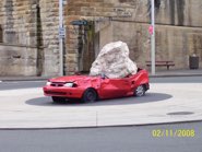 “Don’t Park Under Cliffs” &middot; Sydney Harbor, Australia &middot; November 2, 2008 &middot; Mick Flack