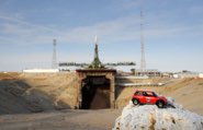 Soyuz Rocket on the Pad Baikonur, Kazakhstan &middot; October 10, 2008 &middot; Bill Ingalls / Ingalls Images