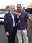 President Clinton & Clarey &middot; Cartagena, Colombia &middot; July 1, 2014 &middot; Travel Mate