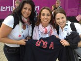 Trudy, Gina & Sarah &middot; 2012 Olympics - London &middot; July 27, 2012 &middot; Gina’s Friend