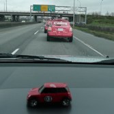MINI’s in a caravan &middot; Vancouver, Canada &middot; February 26, 2010 &middot; Barb & Bud Chapman