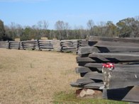 Split rail fence along the Natchez Trace, Mississippi &middot; December 7, 2010 &middot; Angie Peters